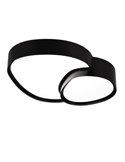 Plafón de techo LED RISE 43,5cm 21W 2400lm, regulable 2700 - 6500K, modo noche, función memoria IP20 Negro