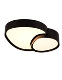Luminária de teto LED RISE 43,5 cm 21 W 2400 lm, regulável 2700 - 6500 K, modo noturno, função de memória IP20, preta