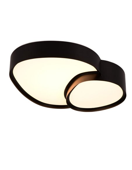 Luminária de teto LED RISE 43,5 cm 21 W 2400 lm, regulável 2700 - 6500 K, modo noturno, função de memória IP20, preta
