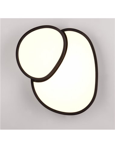 Plafonnier LED RISE 43,5 cm 21 W 2400 lm, intensité variable 2700 - 6500 K, mode nuit, mémoire IP20, noir