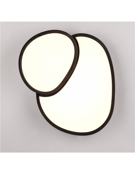 Plafonnier LED RISE 43,5 cm 21 W 2400 lm, intensité variable 2700 - 6500 K, mode nuit, mémoire IP20, noir