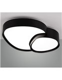 Luminária de teto LED RISE 43,5 cm 21 W 2400 lm, regulável 2700 - 6500 K, modo noturno, função de memória IP20, preta