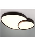 Plafonnier LED RISE 77 cm 45 W 5 300 lm, intensité variable 2 700 - 6 500 K, mode nuit, mémoire de couleur IP20, noir