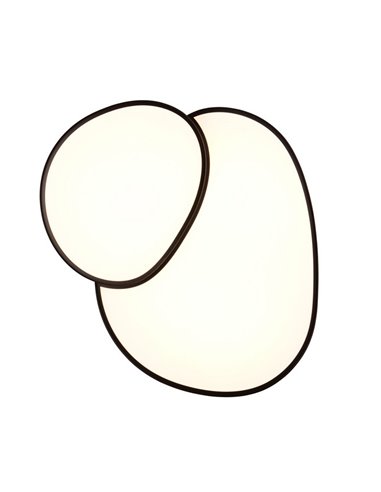 Plafonnier LED RISE 77 cm 45 W 5 300 lm, intensité variable 2 700 - 6 500 K, mode nuit, mémoire de couleur IP20, noir