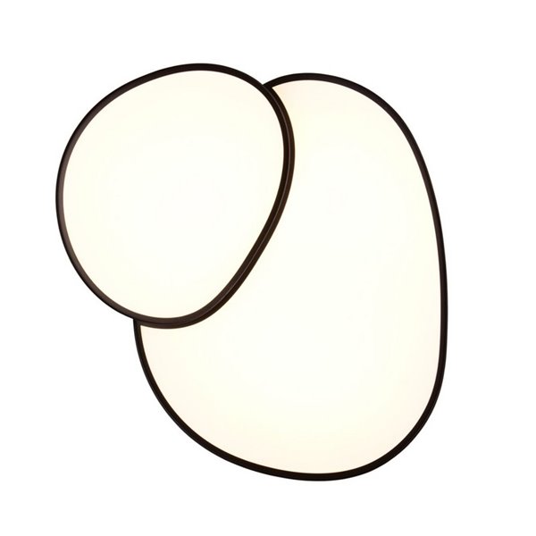 Luminária de teto LED RISE 77 cm 45 W 5300 lm, regulável 2700 - 6500 K, modo noturno, função de memória IP20 preta