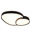 Plafonnier LED RISE 77 cm 45 W 5 300 lm, intensité variable 2 700 - 6 500 K, mode nuit, mémoire de couleur IP20, noir