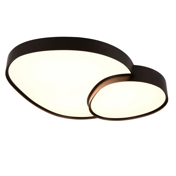 Plafonnier LED RISE 77 cm 45 W 5 300 lm, intensité variable 2 700 - 6 500 K, mode nuit, mémoire de couleur IP20, noir