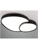 Plafonnier LED RISE 77 cm 45 W 5 300 lm, intensité variable 2 700 - 6 500 K, mode nuit, mémoire de couleur IP20, noir