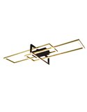 Plafón LED de techo SALINAS rectángulos decorativos, 34W 3900lm, 3000K IP20 Bronce