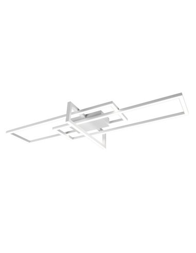 Plafón LED de techo SALINAS rectángulos decorativos, 34W 4100lm, 4000K IP20 Blanco