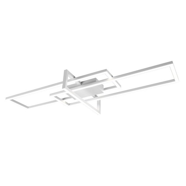 Plafón LED de techo SALINAS rectángulos decorativos, 34W 4100lm, 4000K IP20 Blanco