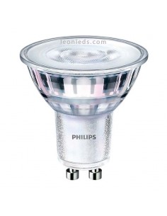 Bombilla LED GU10 Philips CorePro Cristal | LeonLeds Philips 120º Regulable Cristal | LeonLeds Iluminación