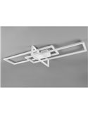 Plafón LED de techo SALINAS rectángulos decorativos, 34W 4100lm, 4000K IP20 Blanco