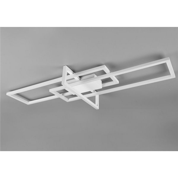 Plafón LED de techo SALINAS rectángulos decorativos, 34W 4100lm, 4000K IP20 Blanco