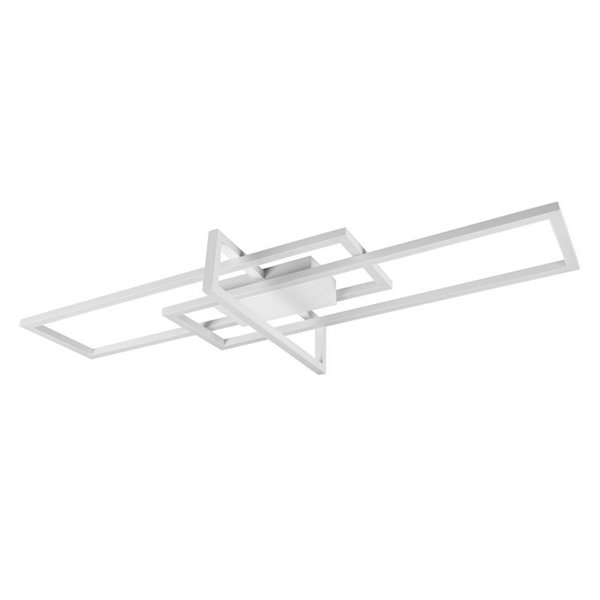 Plafón LED de techo SALINAS rectángulos decorativos, 34W 4100lm, 4000K IP20 Blanco
