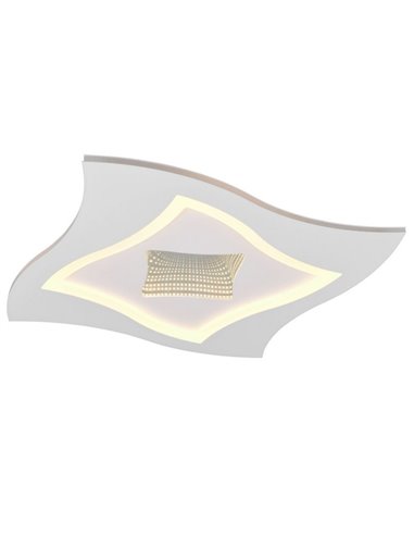 Plafón de techo cuadrado KLINT LED 21W 2350lm, RGB + 2700 - 6500K, modo noche, función memoria IP20