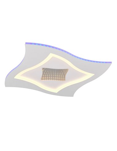 Plafón de techo cuadrado KLINT LED 21W 2350lm, RGB + 2700 - 6500K, modo noche, función memoria IP20