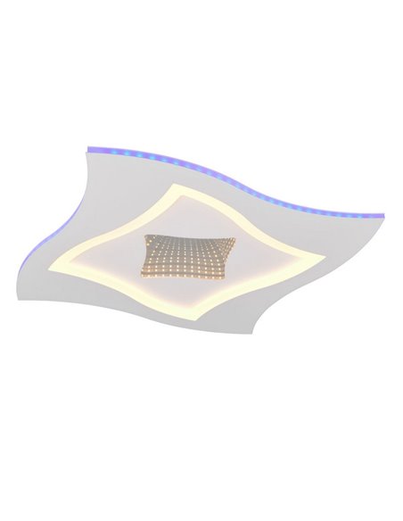 Plafón de techo cuadrado KLINT LED 21W 2350lm, RGB + 2700 - 6500K, modo noche, función memoria IP20