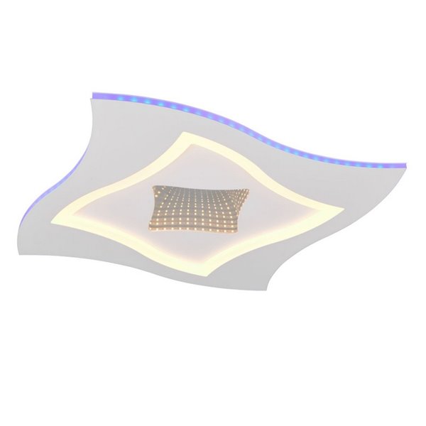 Plafonnier LED carré KLINT 21W 2350lm, RGB + 2700 - 6500K, mode nuit, fonction mémoire IP20