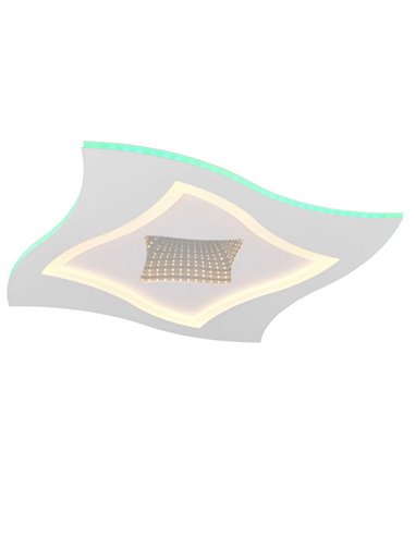 Luminária de teto quadrada KLINT LED 21W 2350lm, RGB + 2700 - 6500K, modo noturno, função de memória IP20