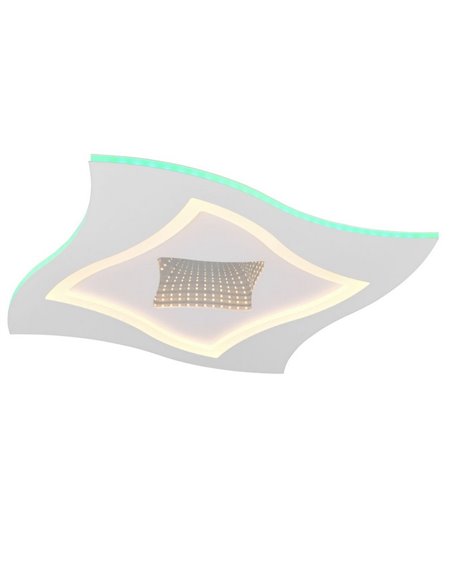 Plafón de techo cuadrado KLINT LED 21W 2350lm, RGB + 2700 - 6500K, modo noche, función memoria IP20