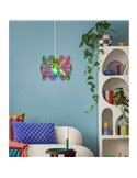 Luminária de teto IRIDE com painéis iridescentes, altura ajustável, lâmpada excluindo 1x E27, máx. 10W, IP20