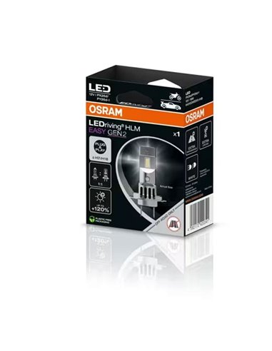Lámparas LED H7/H18 de luces largas y cortas plug&play LEDrivinga HLM EASY GEN 2, 64210DWESY2-1HB, 1 ud