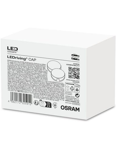 LEDCAP10 Tapa antipolvo LEDriving para faro H7 OSRAM, pack 2uds