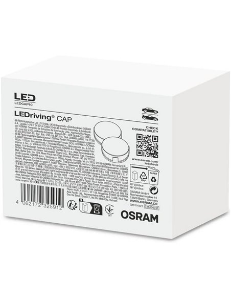 LEDCAP10 Tapa antipolvo LEDriving para faro H7 OSRAM, pack 2uds