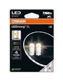 Lámparas LED compatibles con W5W ámbar LEDriving SL 12V W2.1x9.5d, 0,5W, 2827DYP-2BL, 2 uds