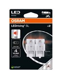 Bombilla LED de repuesto compatible con W21W rojo LEDriving SL W3x16d, 7505DRP-2BL, 1,4W, 2 uds