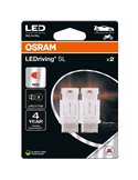 Lámpara LED recambio compatible con P27/7W  rojo LEDriving SL W3x16q, 3157DRP-2BL, 1,4W, 2uds