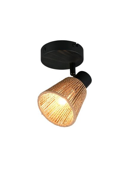 Foco de pared o techo NATREL acabado natural, bombilla excl. 1x E14 max. 10W IP20