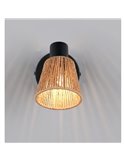 Foco de pared o techo NATREL acabado natural, bombilla excl. 1x E14 max. 10W IP20