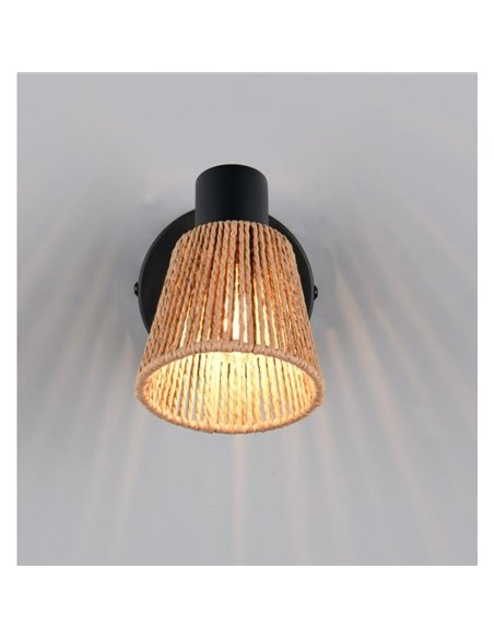 Foco de pared o techo NATREL acabado natural, bombilla excl. 1x E14 max. 10W IP20