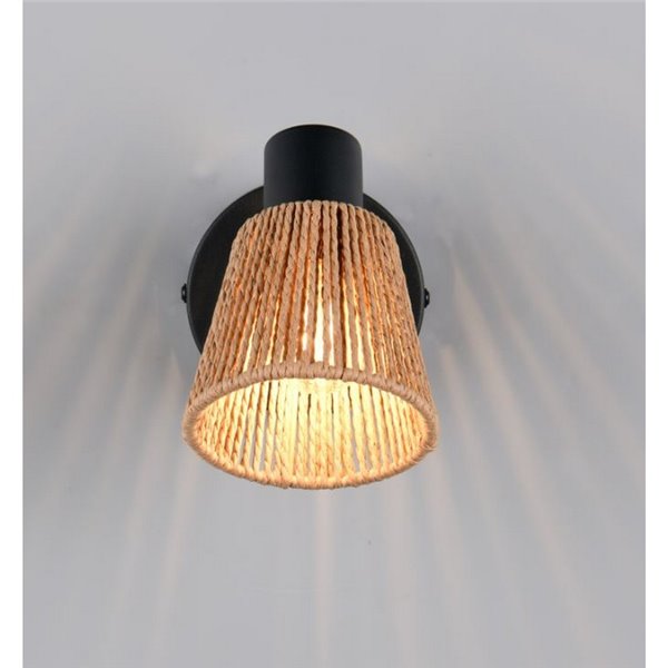 Foco de pared o techo NATREL acabado natural, bombilla excl. 1x E14 max. 10W IP20