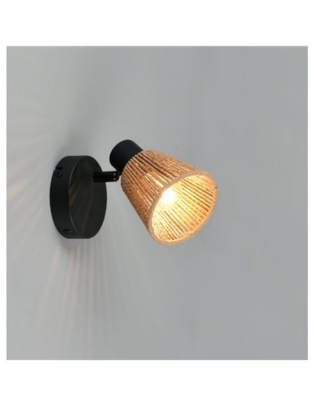 Spot de parede ou teto NATREL, acabamento natural, lâmpada excl. 1x E14 máx. 10W IP20