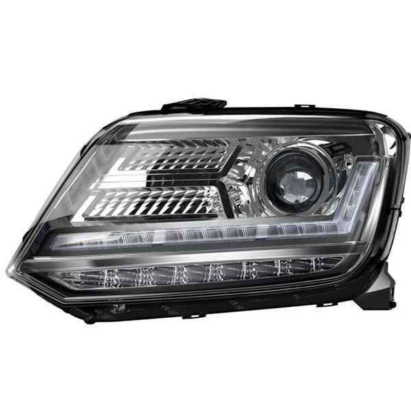 Phares full LED homologués LEDriving pour VW Amarok, +200% de lumière 6500K, LEDHL107-BK, plug&play, pack de 2