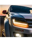 Phares full LED homologués LEDriving pour VW Amarok, +200% de lumière 6500K, LEDHL107-BK, plug&play, pack de 2