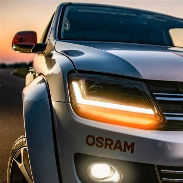 Faros full LED delanteros homologados LEDriving para VW Amarok, +200% de luz 6500K, LEDHL107-BK, plug&play, pack 2