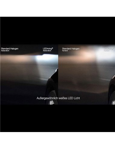 Faros delanteros full LED homologados LEDriving para BMW Serie 1 BLACK EDITION, plug&play, +200% luz 6500K, LEDHL108-BK, pack 2