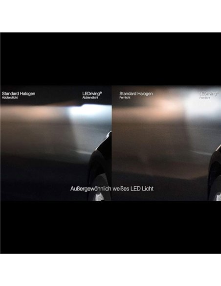 Faros delanteros full LED homologados LEDriving para BMW Serie 1 BLACK EDITION, plug&play, +200% luz 6500K, LEDHL108-BK, pack 2