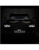 Faros delanteros full LED homologados LEDriving para BMW Serie 1 BLACK EDITION, plug&play, +200% luz 6500K, LEDHL108-BK, pack 2