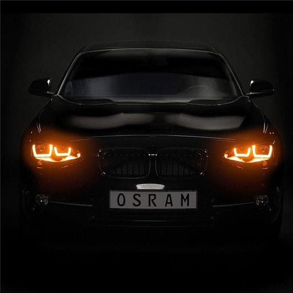 Faros delanteros full LED homologados LEDriving para BMW Serie 1 BLACK EDITION, plug&play, +200% luz 6500K, LEDHL108-BK, pack 2
