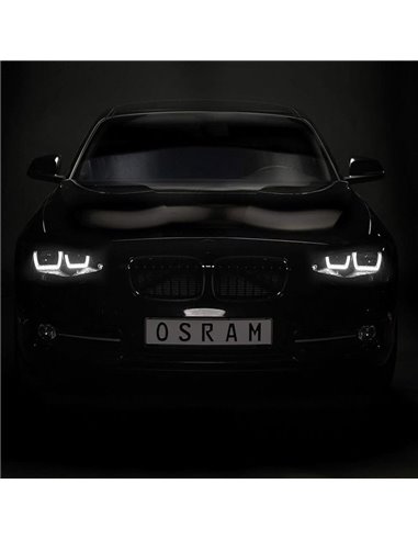 Faros delanteros full LED homologados LEDriving para BMW Serie 1 BLACK EDITION, plug&play, +200% luz 6500K, LEDHL108-BK, pack 2