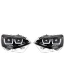 Faros delanteros full LED homologados LEDriving para BMW Serie 1 BLACK EDITION, plug&play, +200% luz 6500K, LEDHL108-BK, pack 2