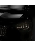 Faros delanteros full LED homologados LEDriving para BMW Serie 1 BLACK EDITION, plug&play, +200% luz 6500K, LEDHL108-BK, pack 2