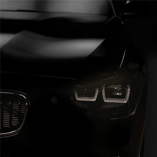 Faros delanteros full LED homologados LEDriving para BMW Serie 1 BLACK EDITION, plug&play, +200% luz 6500K, LEDHL108-BK, pack 2