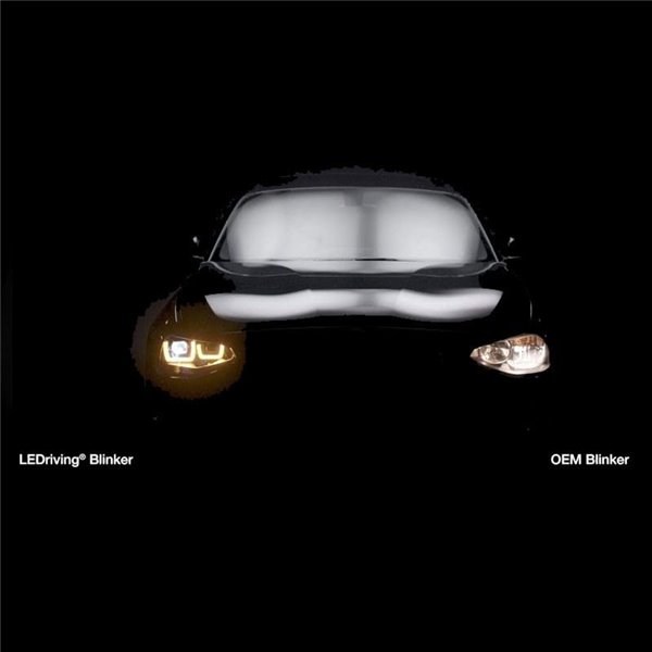 Faros delanteros full LED homologados LEDriving para BMW Serie 1 BLACK EDITION, plug&play, +200% luz 6500K, LEDHL108-BK, pack 2