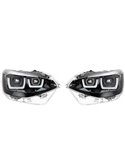 Faros delanteros full LED homologados LEDriving para BMW Serie 1 CHROME EDITION, plug&play, +200% luz 6500K, LEDHL108-CM, pack 2